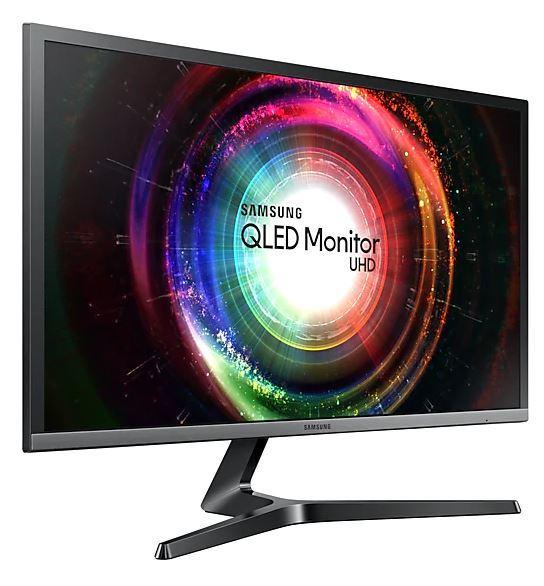 Monitor - Samsung LU28H750UQUXEN, 28", Ultra HD, QLED, Respuesta 1 ms, Negro