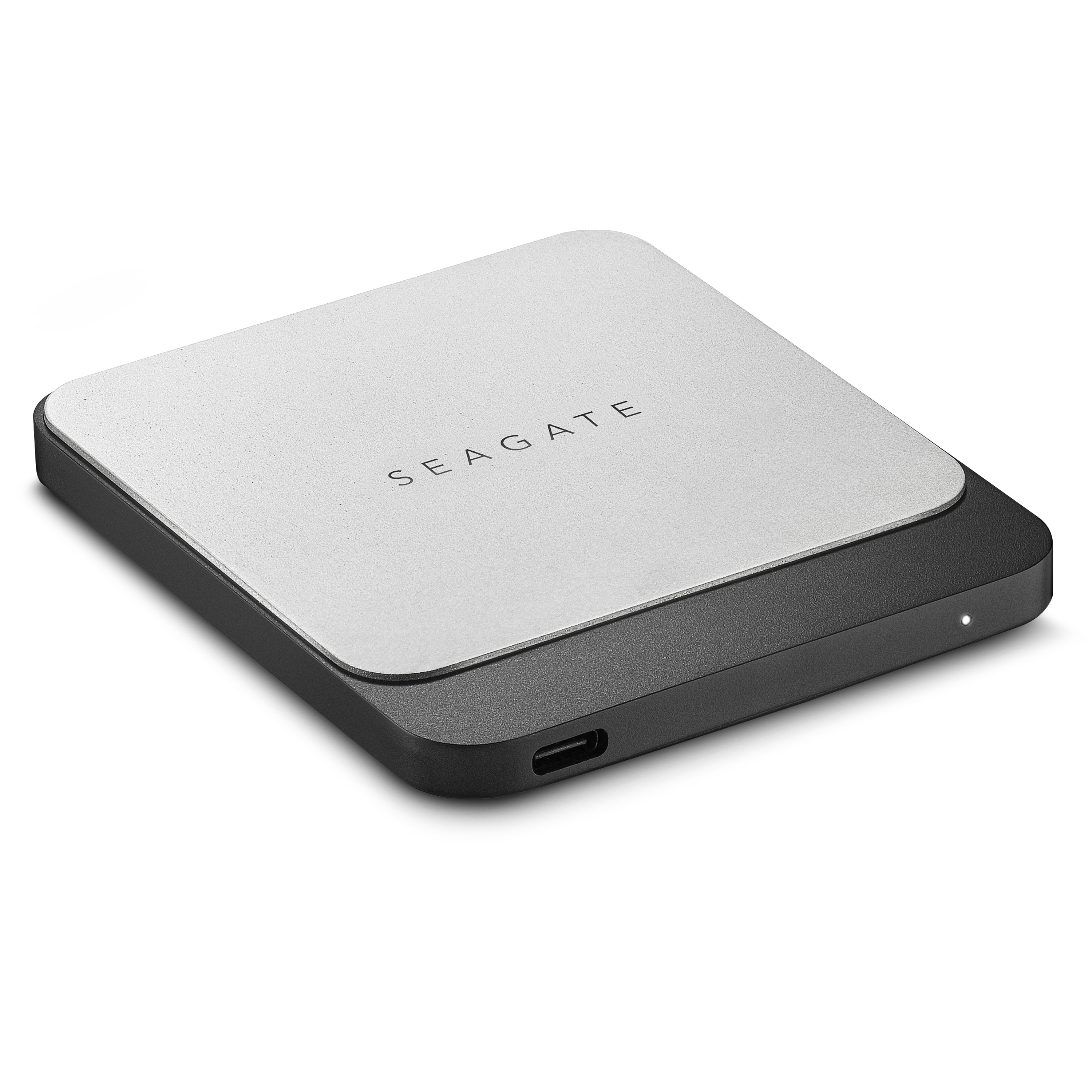 SEAGATE Fast SSD Festplatte, 1 TB SSD, 2,5 Zoll, extern, Silber/Schwarz