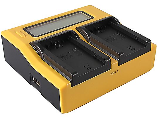 PATONA 7683 Dual - Chargeur (Noir/Jaune)