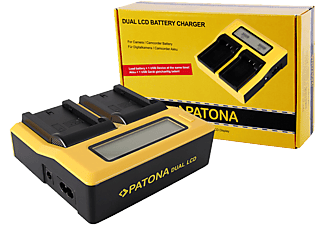 PATONA 7683 Dual - Chargeur (Noir/Jaune)