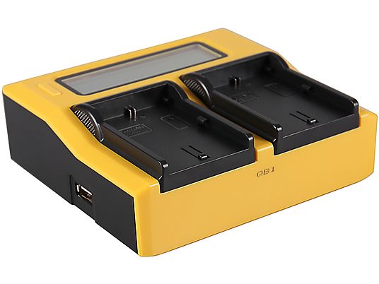 PATONA 7583 Dual - Chargeur (Noir/Jaune)