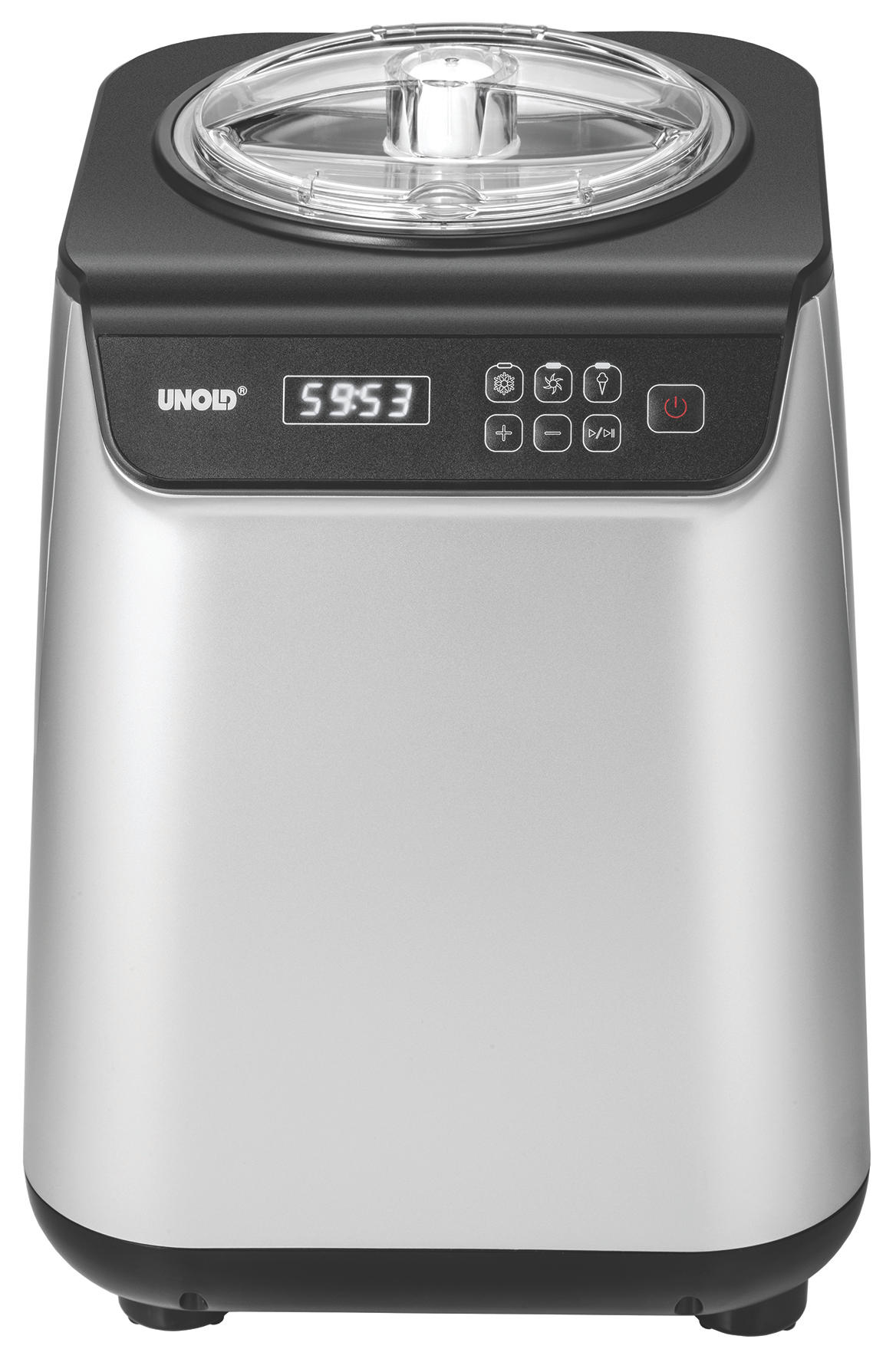 UNOLD Uno Watt, (135 Eismaschine Silber/Schwarz) 48825