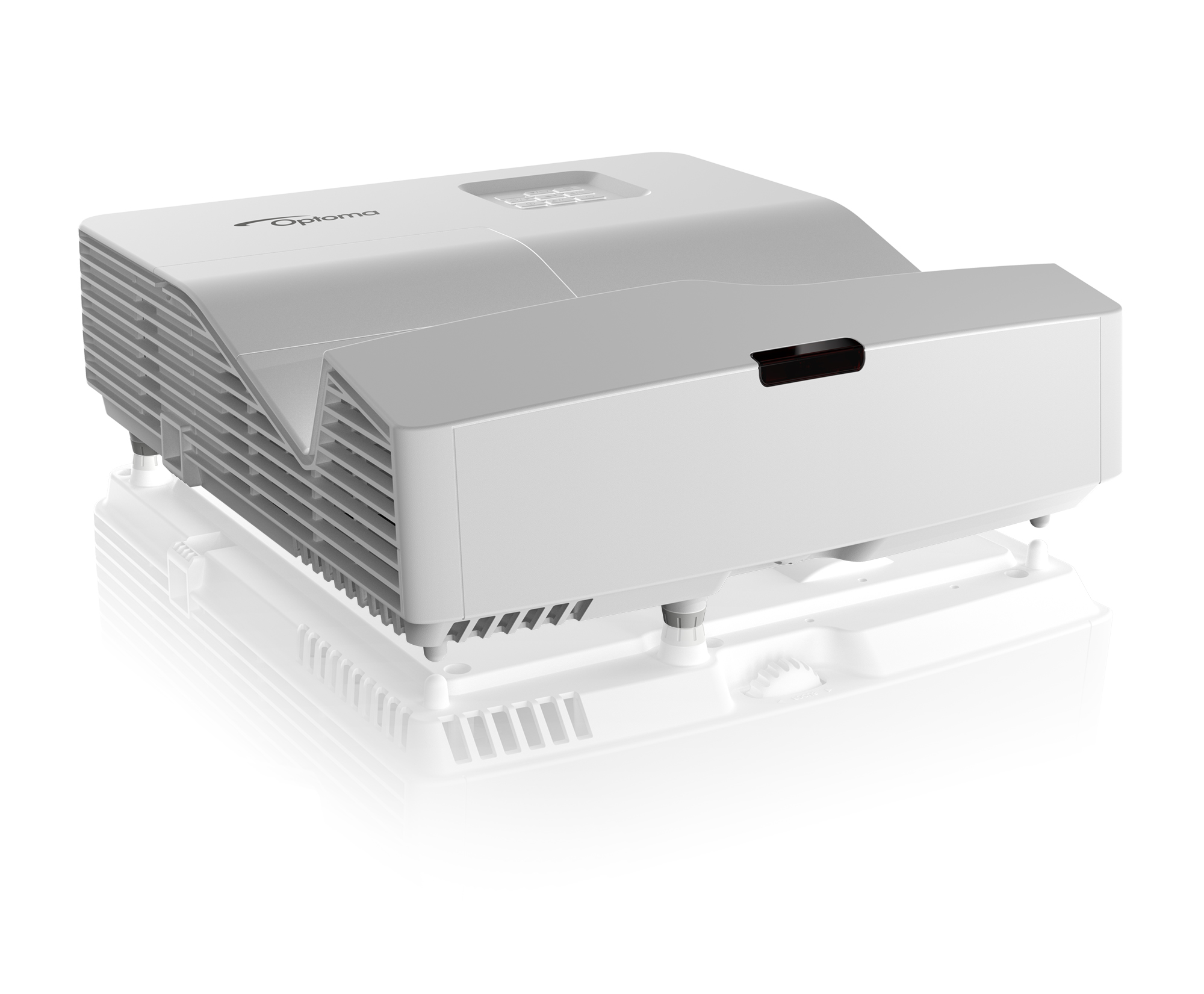 Proyector - Optoma HD35UST, 1080p, 3D, Tiro ultra corto, Blanco