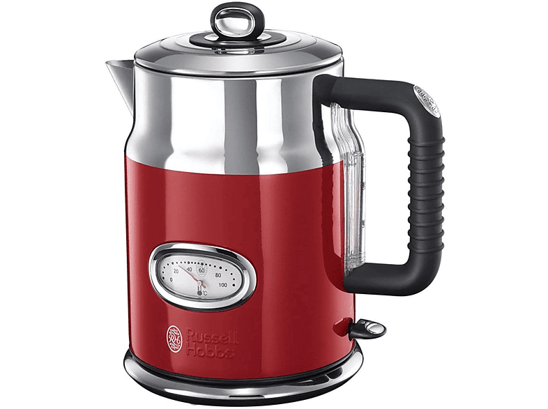 Hervidor de agua Russell Hobbs 21670 70 Retro Ribbon Red 1.7 L Indicador temperatura