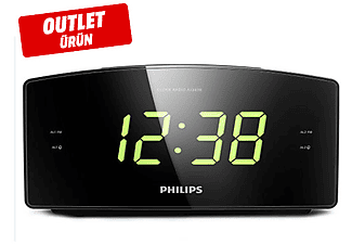 PHILIPS AJ3400 Büyük Ekranlı Çift Alarmlı Saatli Radyo Outlet V2306 1097624