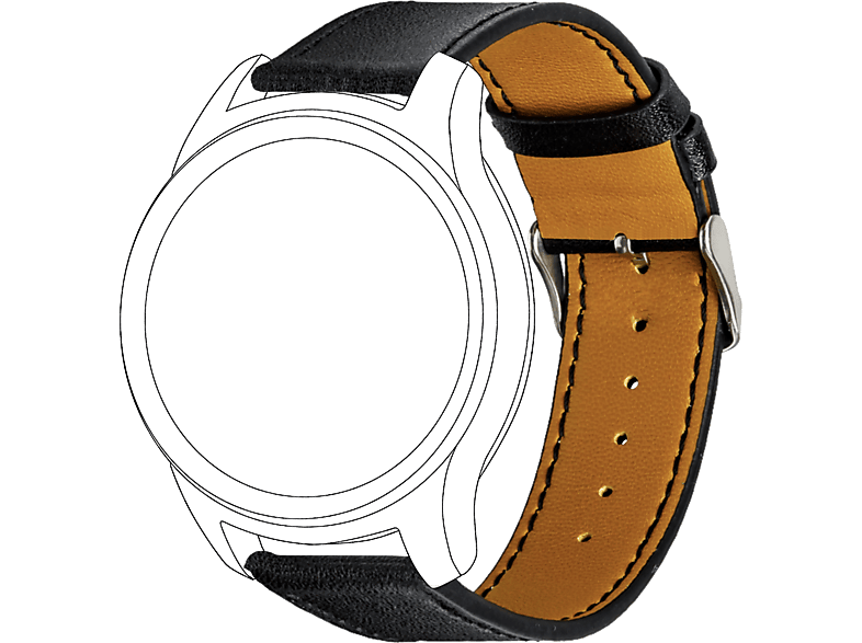 TOPP 40-37-7603, Ersatz-/Wechselarmband, Samsung, Schwarz Garmin