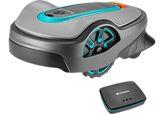 GARDENA smart SILENO life - Robot tondeuse (Rendement surfacique max.: 750 m²Noir/Turquoise)