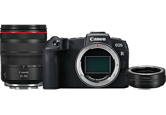 CANON EOS RP Body + RF 24-105mm f/4L IS USM + Adapter EF-EOS R - Appareil photo à objectif interchangeable Noir