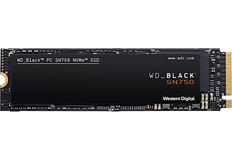 WESTERN DIGITAL BLACK™ SN750 NVMe™ - Disque dur (SSD, 1 TB, Noir)