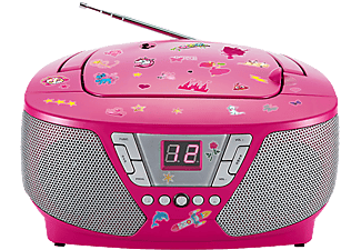 BIGBEN CD60 Kinder-CD-Radio met stickers (roze) kopen? | MediaMarkt