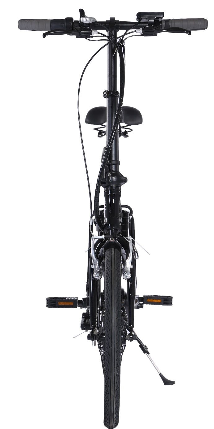 Bicicleta eléctrica - Skate Flash SK Pro E-Bike, 250W, Hasta 35Km/h, Autonomía 35Km, Plegable, Negro