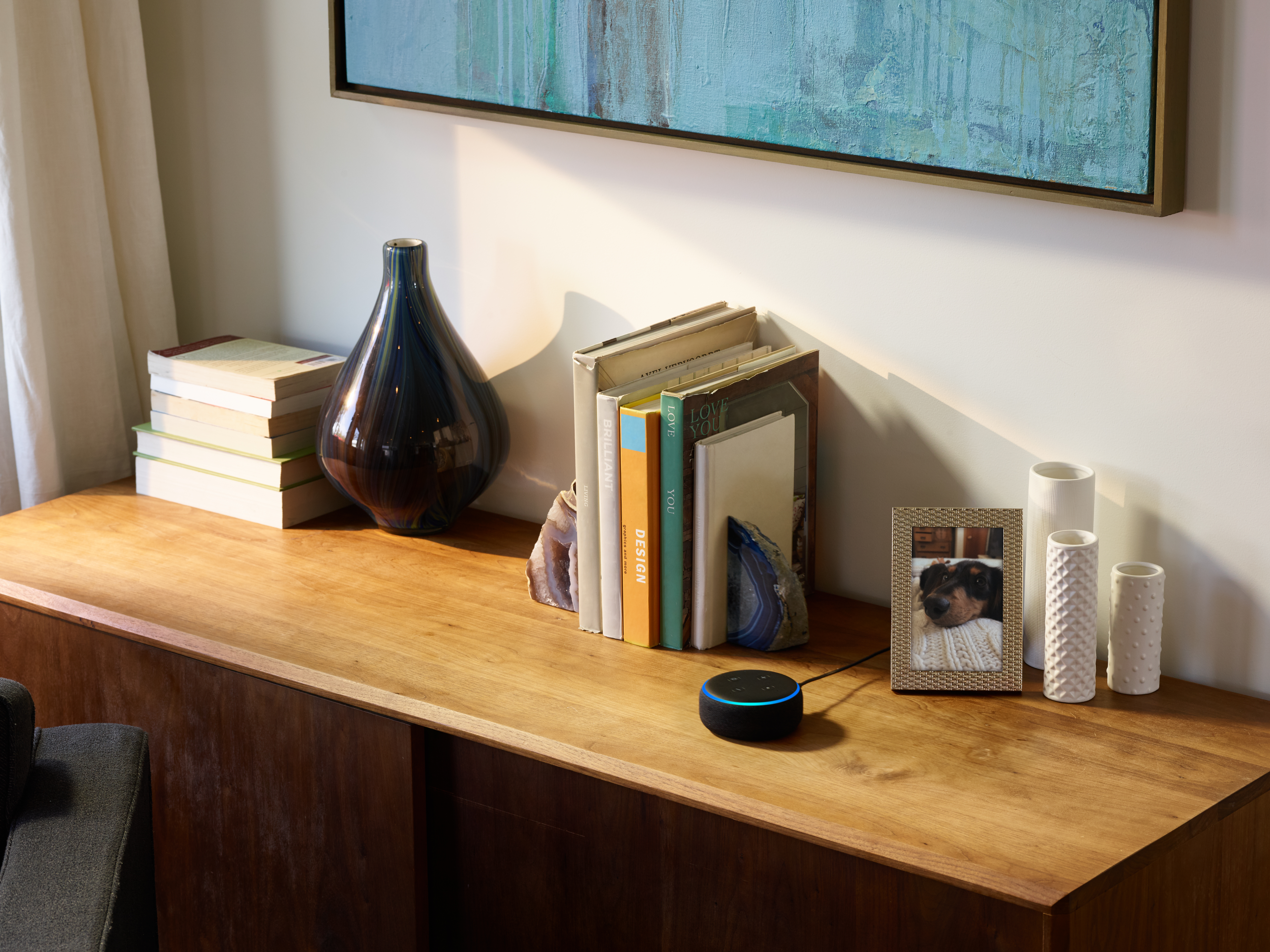 AMAZON Echo Dot 3. Generation Smart Speaker, Schwarz/ Anthrazit