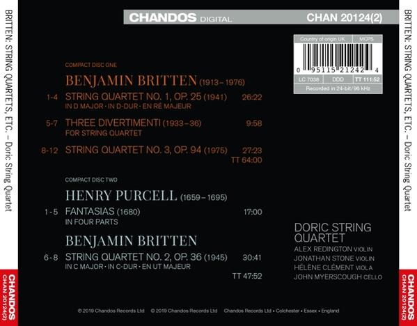 Doric String Quartet - Streicherfantasien/Streichquar  - (CD)