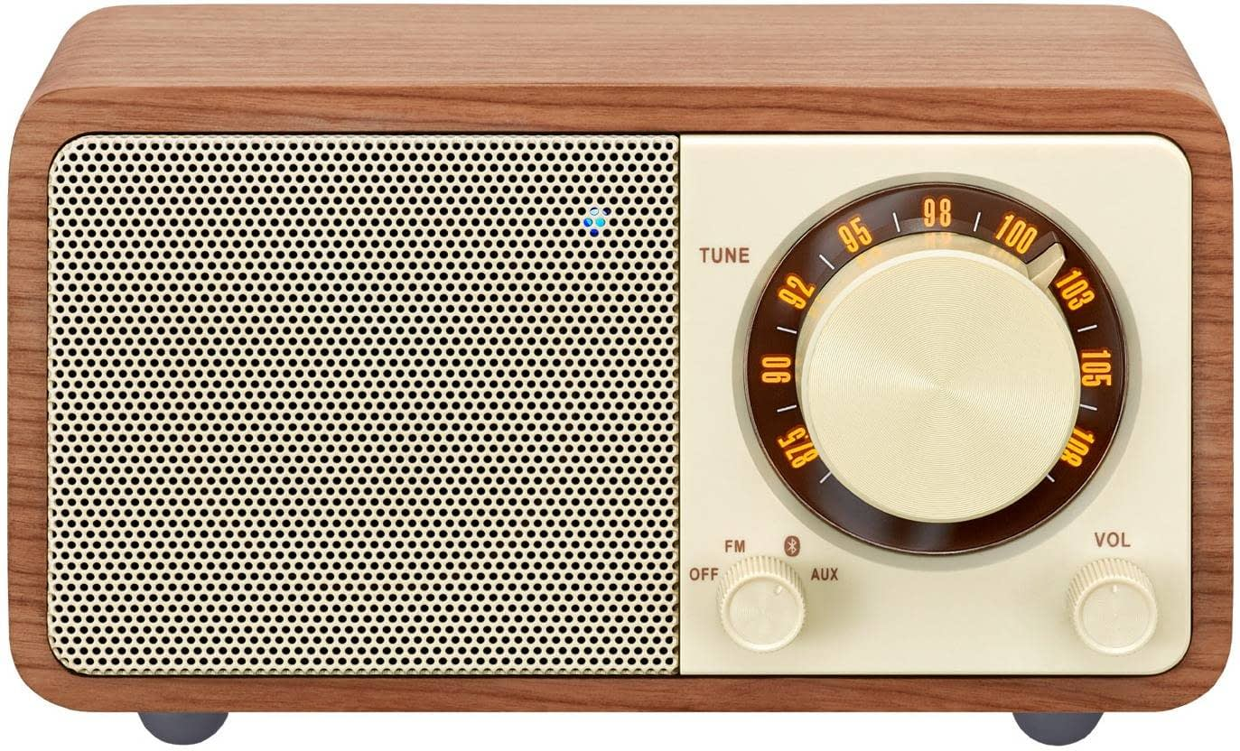 Radio portátil - Sangean WR-7, Analógica, Bluetooth, 36 horas autonomía, Diseño retro, Nogal