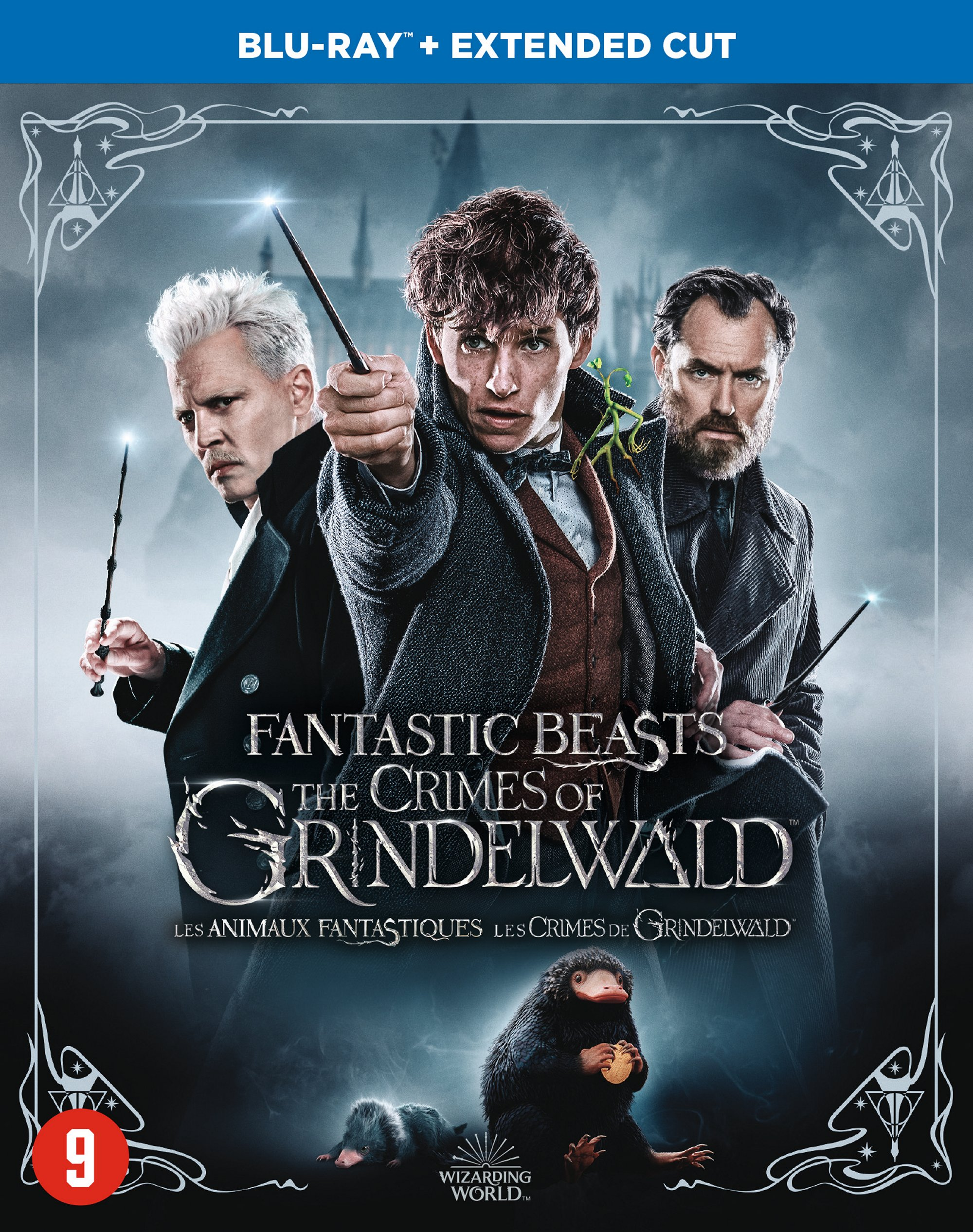 DVD-hoes van Fantastic Beasts: The Crimes of Grindelwald met acteurs.