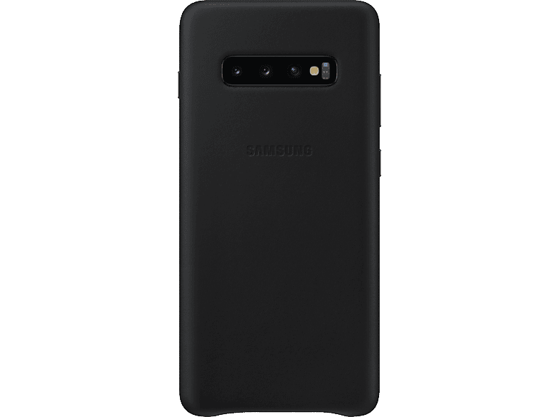 Samsung Galaxy S10+ Leather Cover Zwart