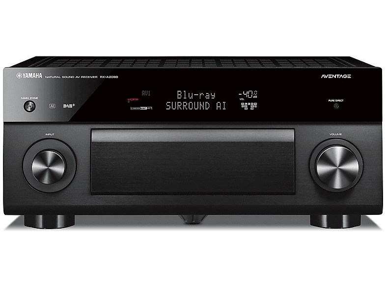 Receptor AV Yamaha RXA2080, 220W por canal, 7.2 canales, Dolby Atmos