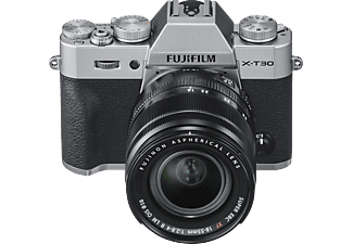 FUJIFILM X-T30 Silber incl. XF18-55mmF2.8-4 R LM OIS Kit - Appareil photo à objectif interchangeable Argent