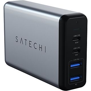 SATECHI ST-MC2TCAM - Adattatore per caricabatterie da viaggio (Argento)