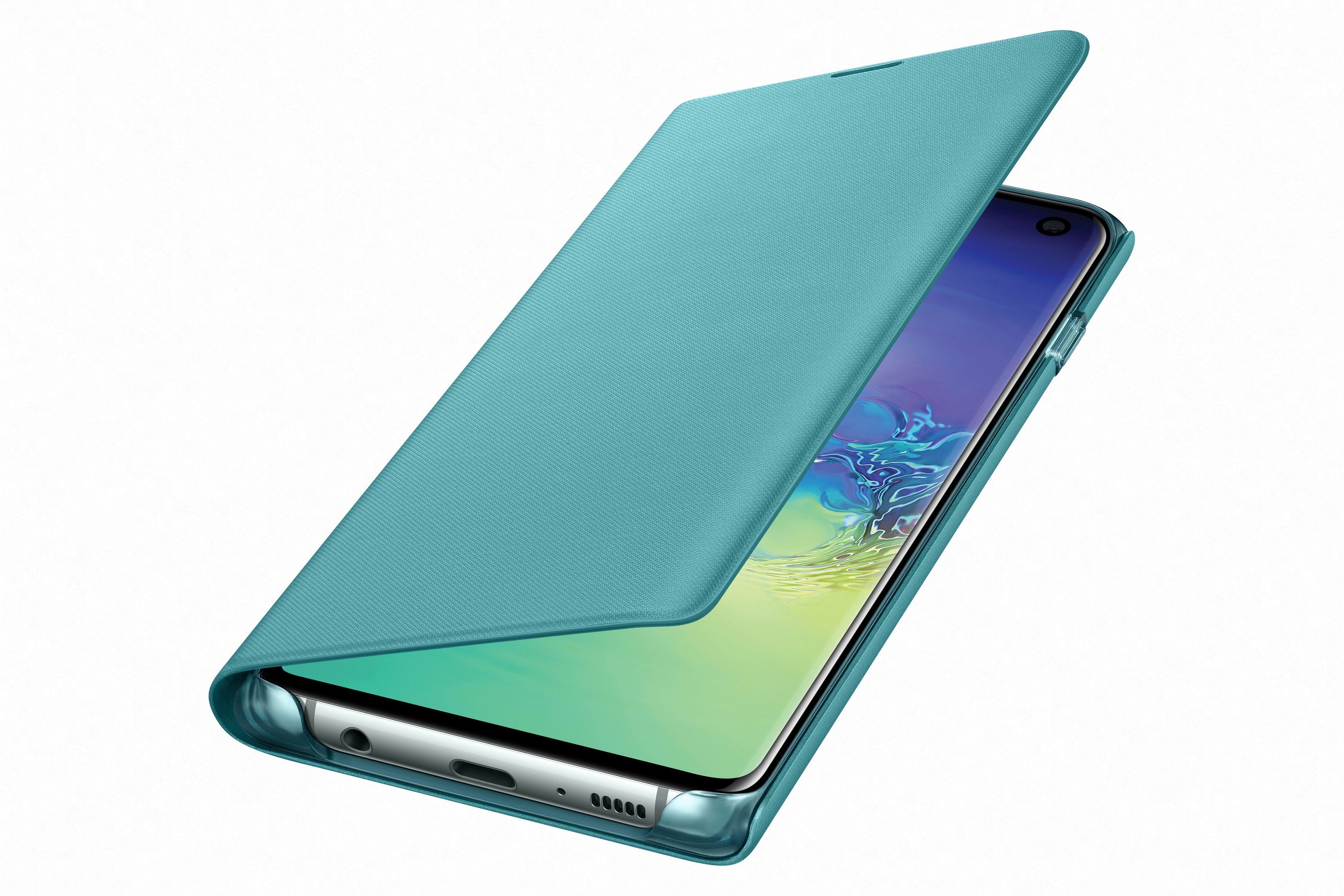 SAMSUNG LED View Cover, Bookcover, Samsung, Galaxy S10, Grün