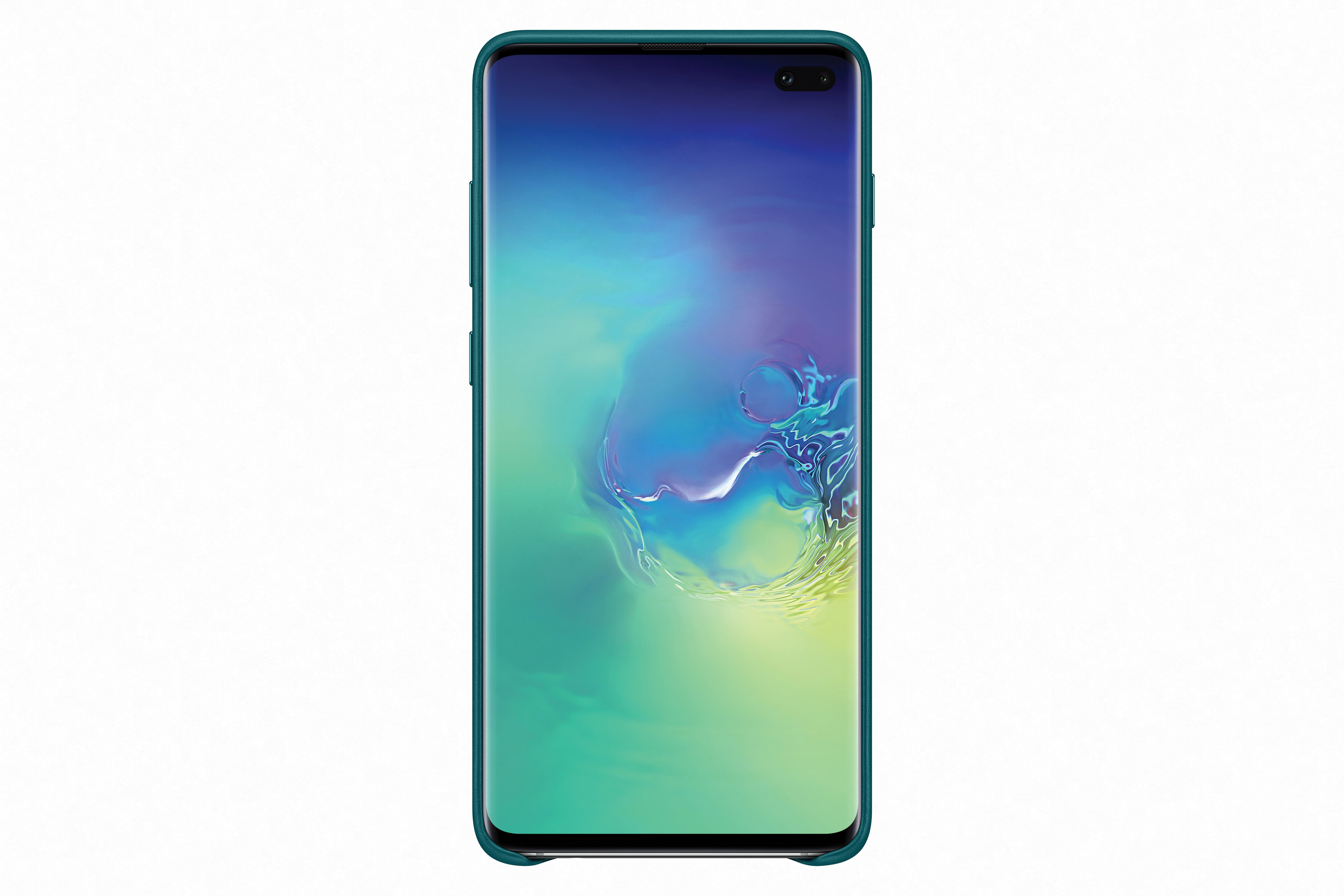 SAMSUNG Leather Cover, Backcover, Samsung, Galaxy S10+, Grün