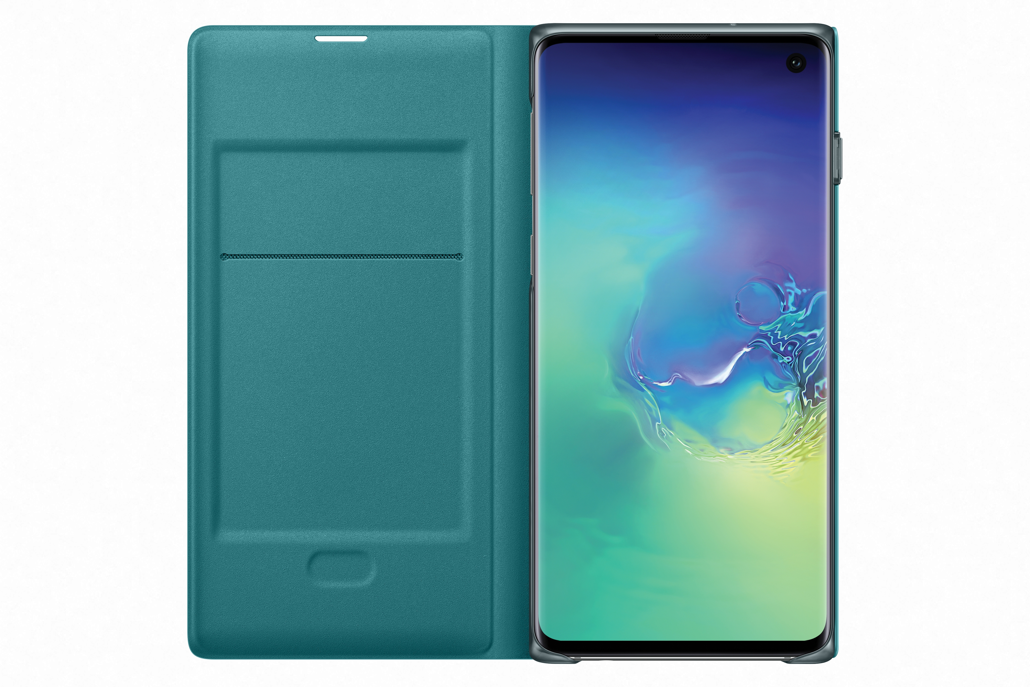 SAMSUNG LED View Cover, Bookcover, Samsung, Galaxy S10, Grün