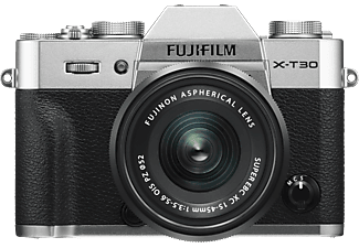 FUJIFILM X-T30 Silber incl. XC15-45mmF3.5-5.6 OIS PZ Kit - Fotocamera Argento