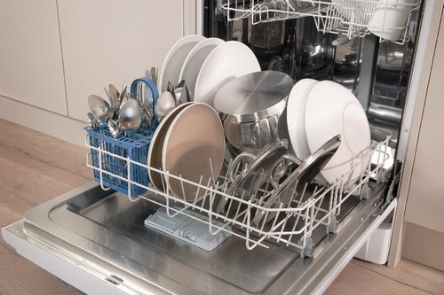 Lavavajillas - Indesit DFG 15B 10 EU, 13 cubiertos, 5 Programas, Clase A+, Blanco