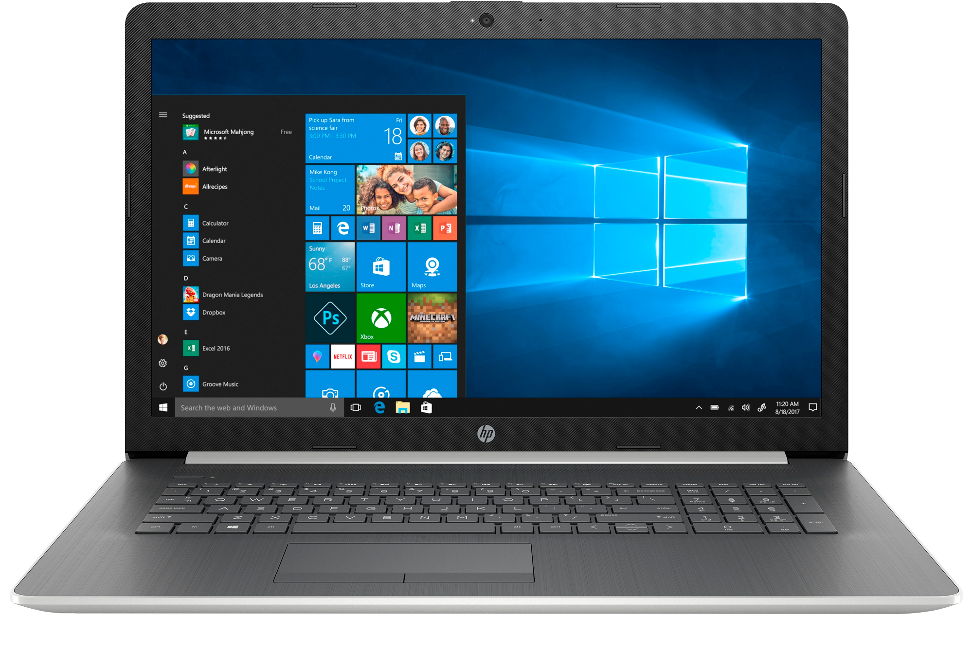 HP 17-ca0022ng - 17,3 Zoll - AMD Ryzen™ 5 2500U - 8 GB - 1 TB - AMD Radeon™ RX Vega 8 - Windows 10 Home (64 Bit)