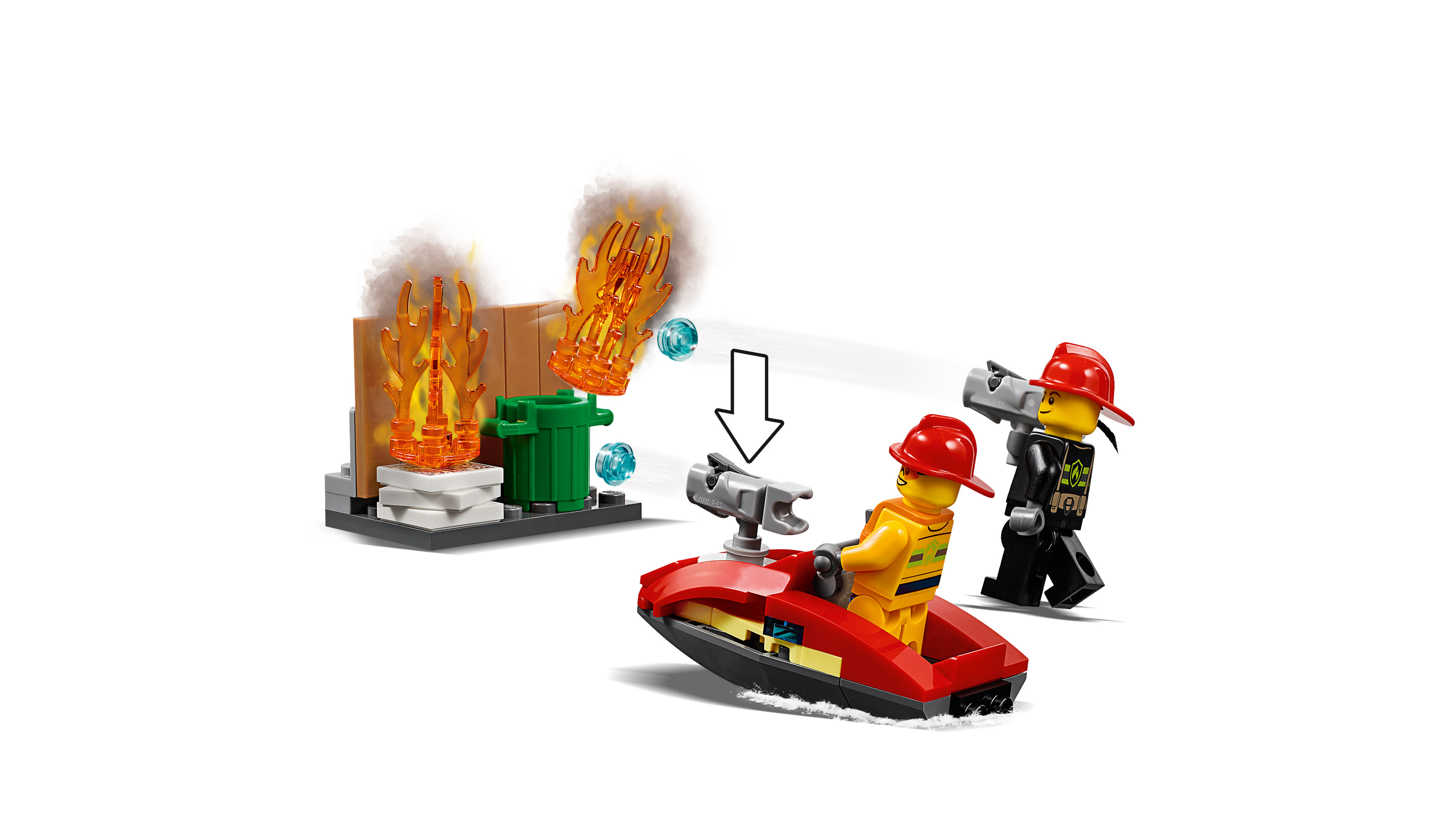 LEGO 60215 Feuerwehr-Station Bausatz, Mehrfarbig