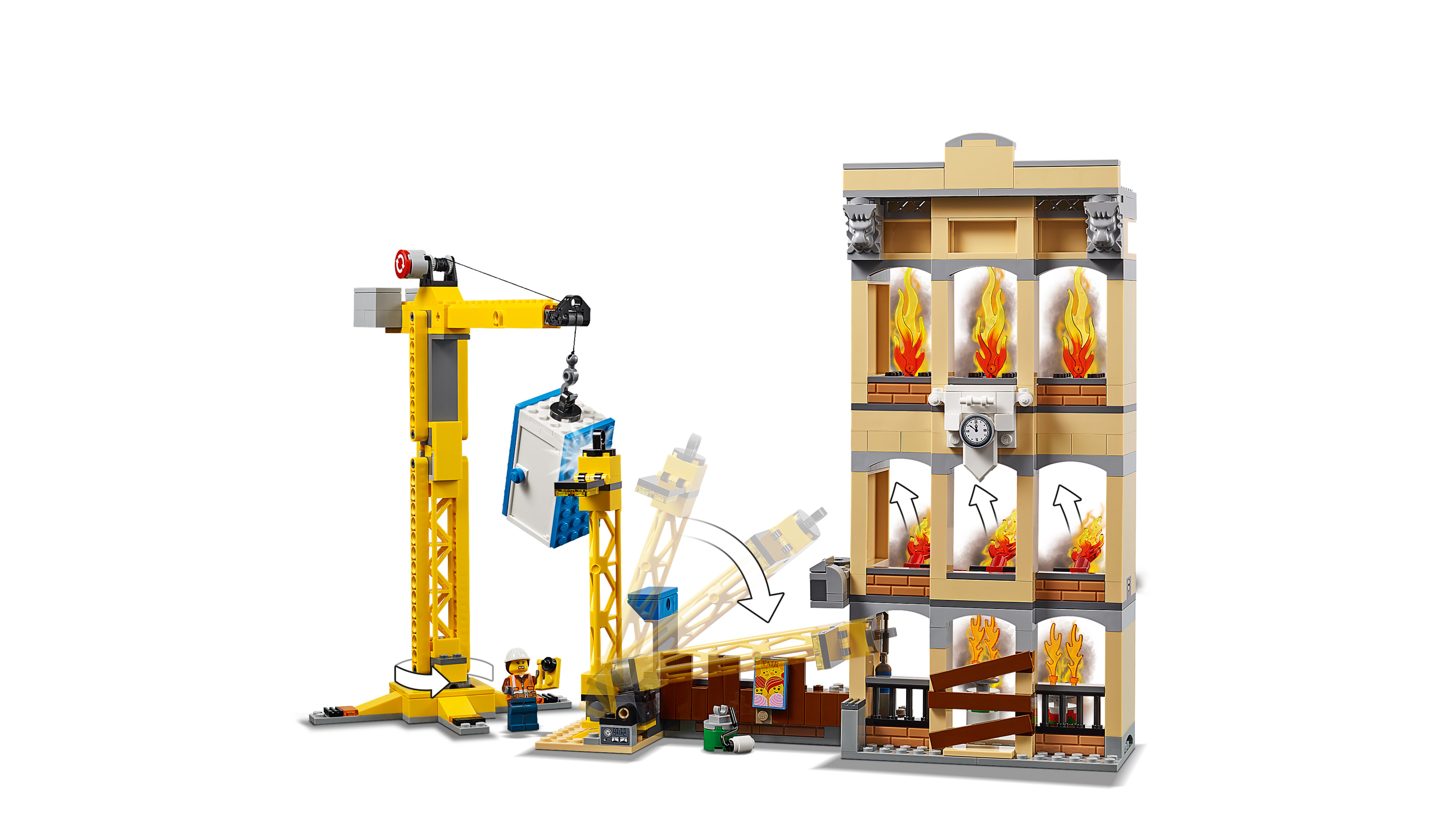 LEGO 60216 Feuerwehr in der Stadt Bausatz, Mehrfarbig