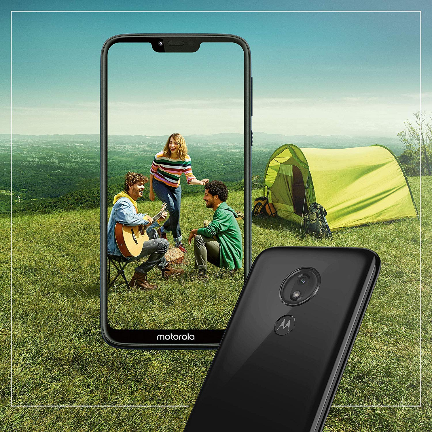 Móvil - Motorola G7 Power, Negro, 64 GB, 4 GB RAM, 6.2", Octa-Core, 5000 mAh, Android