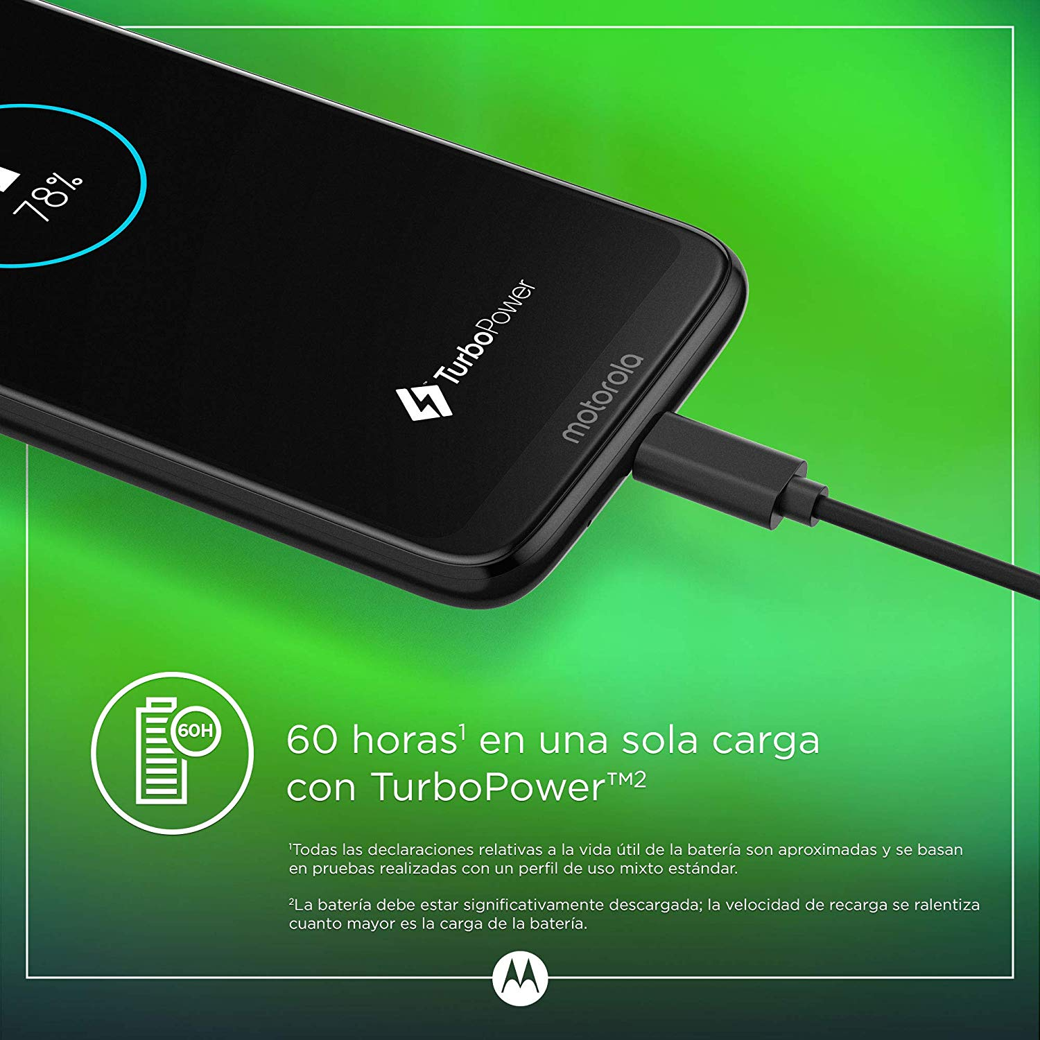 Móvil - Motorola G7 Power, Negro, 64 GB, 4 GB RAM, 6.2", Octa-Core, 5000 mAh, Android