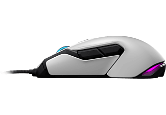 ROCCAT Kova AIMO - Ambidextrous - Mouse da gioco, Wired, Ottica con LED, 7.000 dpi, Bianco