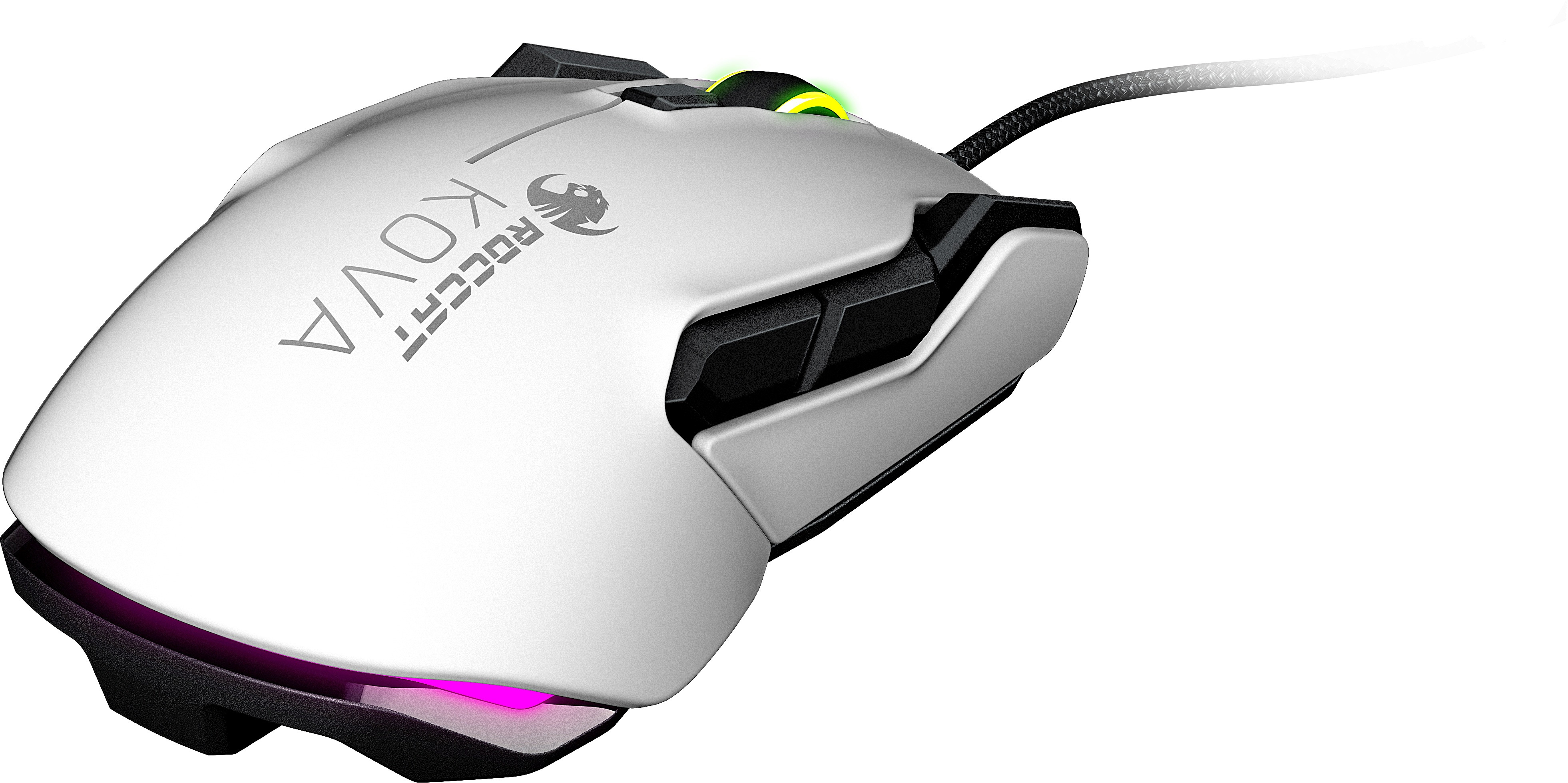 ROCCAT Kova AIMO - Ambidextrous Gaming Maus, Weiß