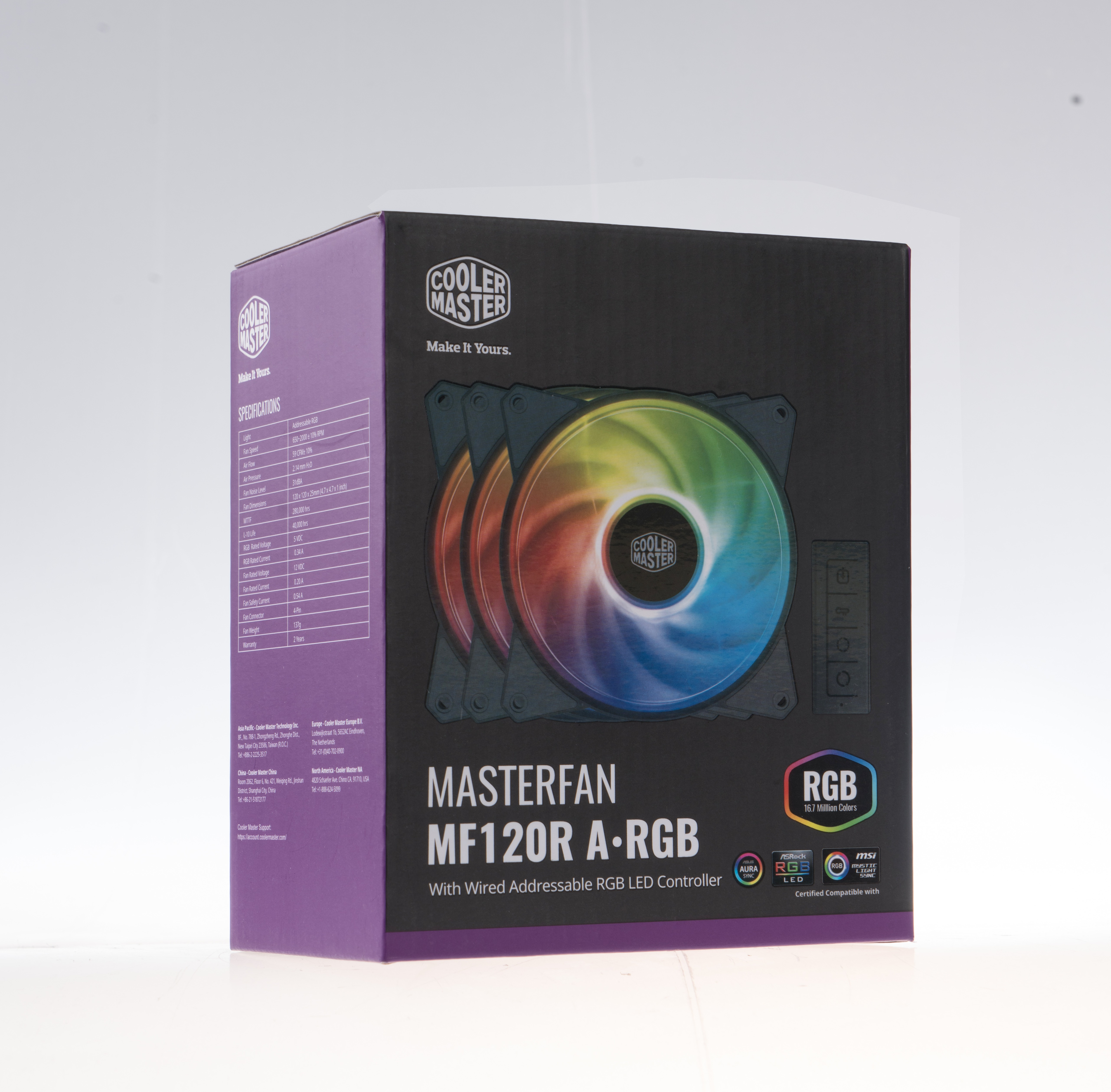 COOLER MASTER MasterFan MF120R ARGB 3-in-1 Lüfter