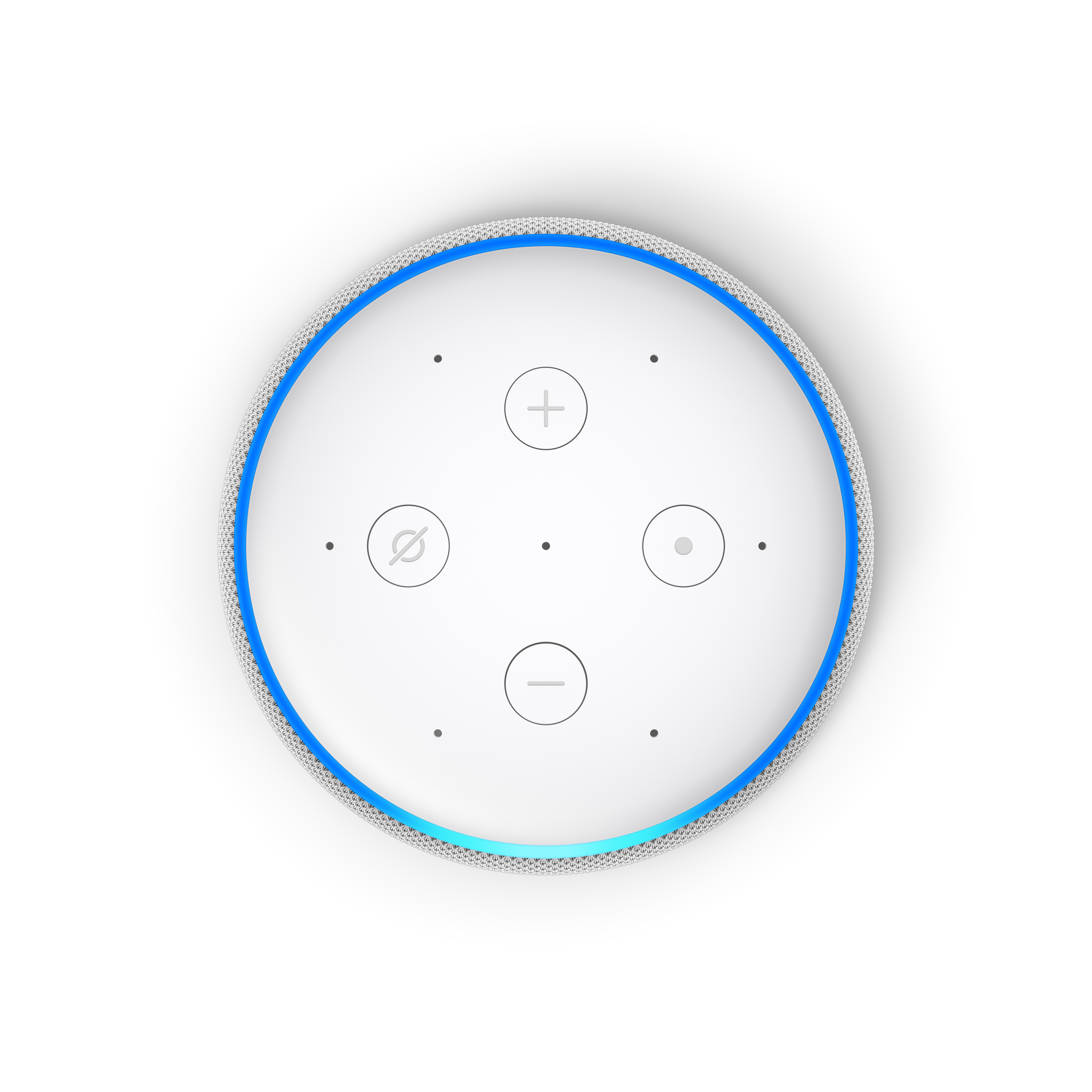 AMAZON Echo Plus (2. Gen.) Smart Speaker, Weiß/Sandstein