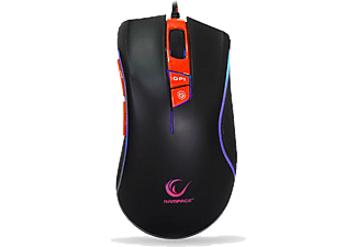 RAMPAGE SMX-R9 Plus Siyah/Kırmızı 1000-4000DPI RGB Mouse
