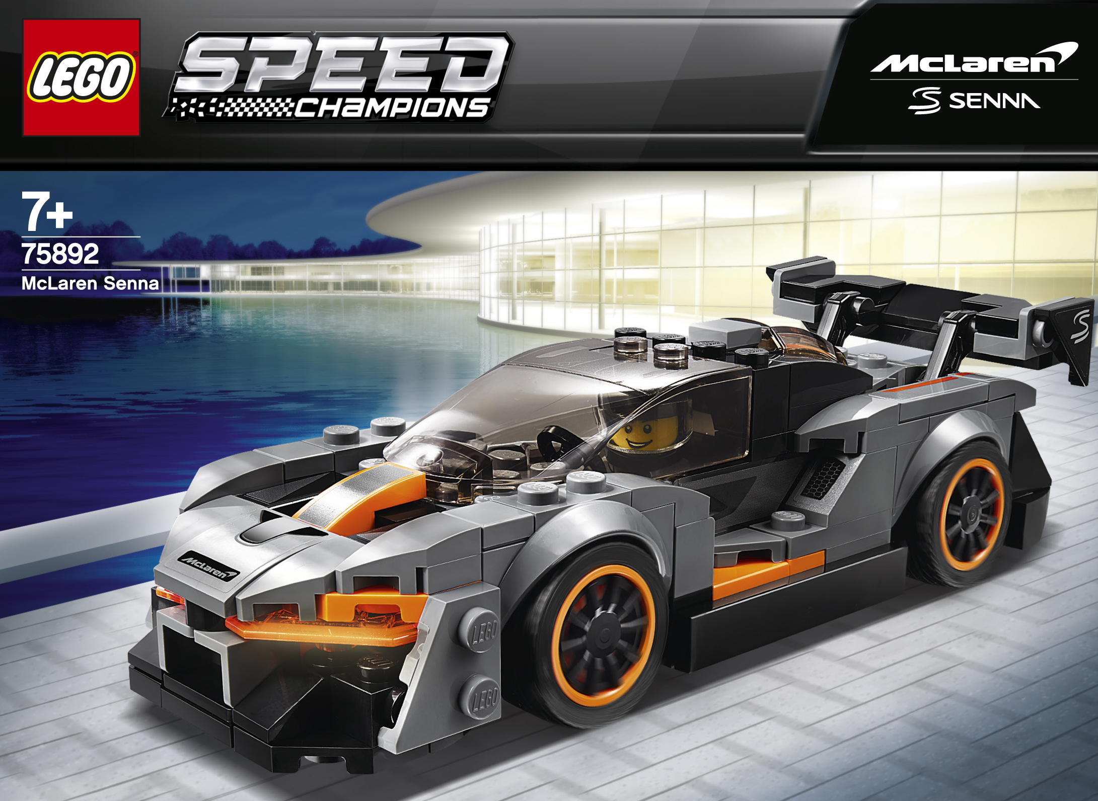 LEGO 75892 McLaren Senna Bausatz, Mehrfarbig