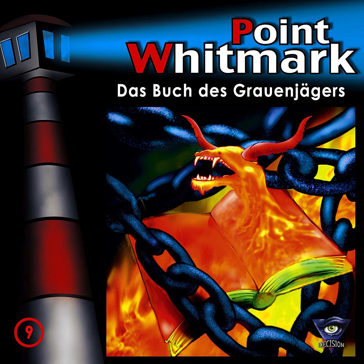 Buchcover: roter Drache mit Ketten und Wachturm, Titel 'Point Whitmark'.