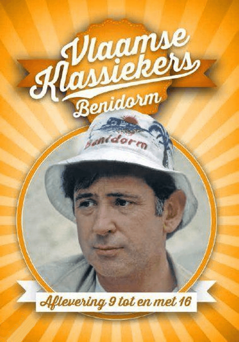 Filmposter. Man met hoed, titel 'Vlaamse Klassiekers'.