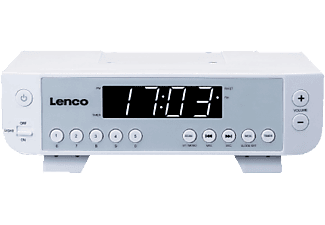 LENCO KCR-11 - Radio de cuisine (FM, Blanc)