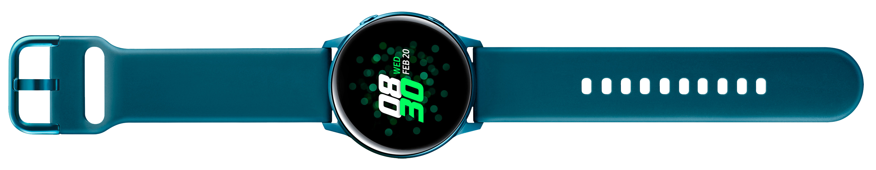 SAMSUNG Galaxy Watch Active Smartwatch Aluminium Fluorkautschuk (FKM), 111.5 mm, Grün