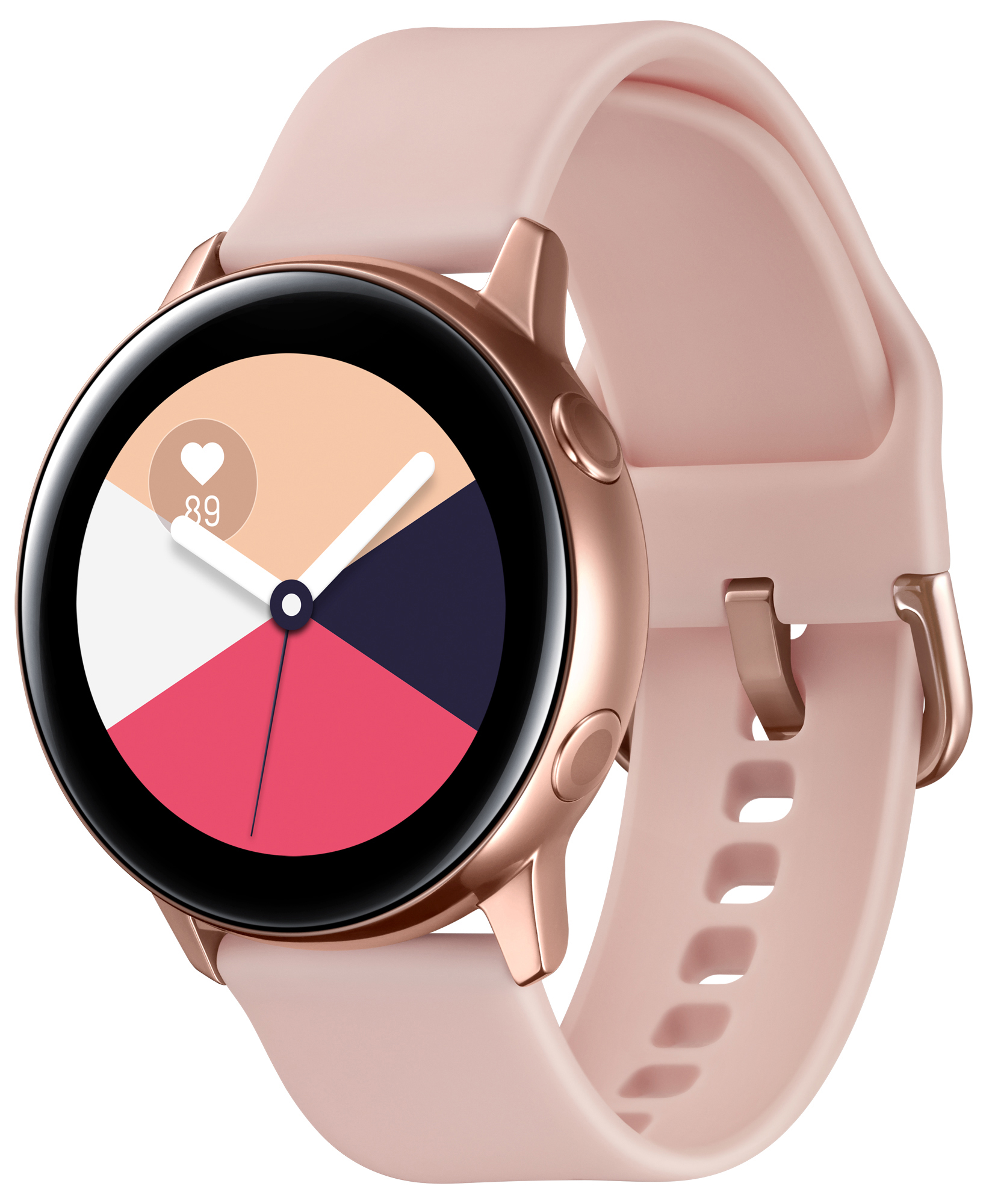 SAMSUNG Galaxy Watch Active Smartwatch Aluminium Fluorkautschuk (FKM), 111.5 mm, Rose Gold