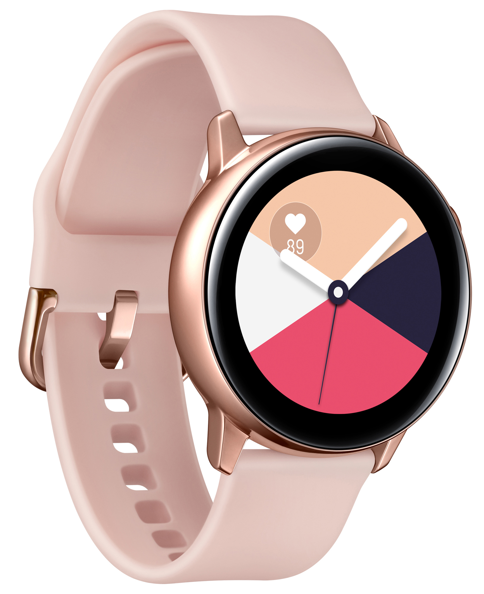 SAMSUNG Galaxy Watch Active Smartwatch Aluminium Fluorkautschuk (FKM), 111.5 mm, Rose Gold