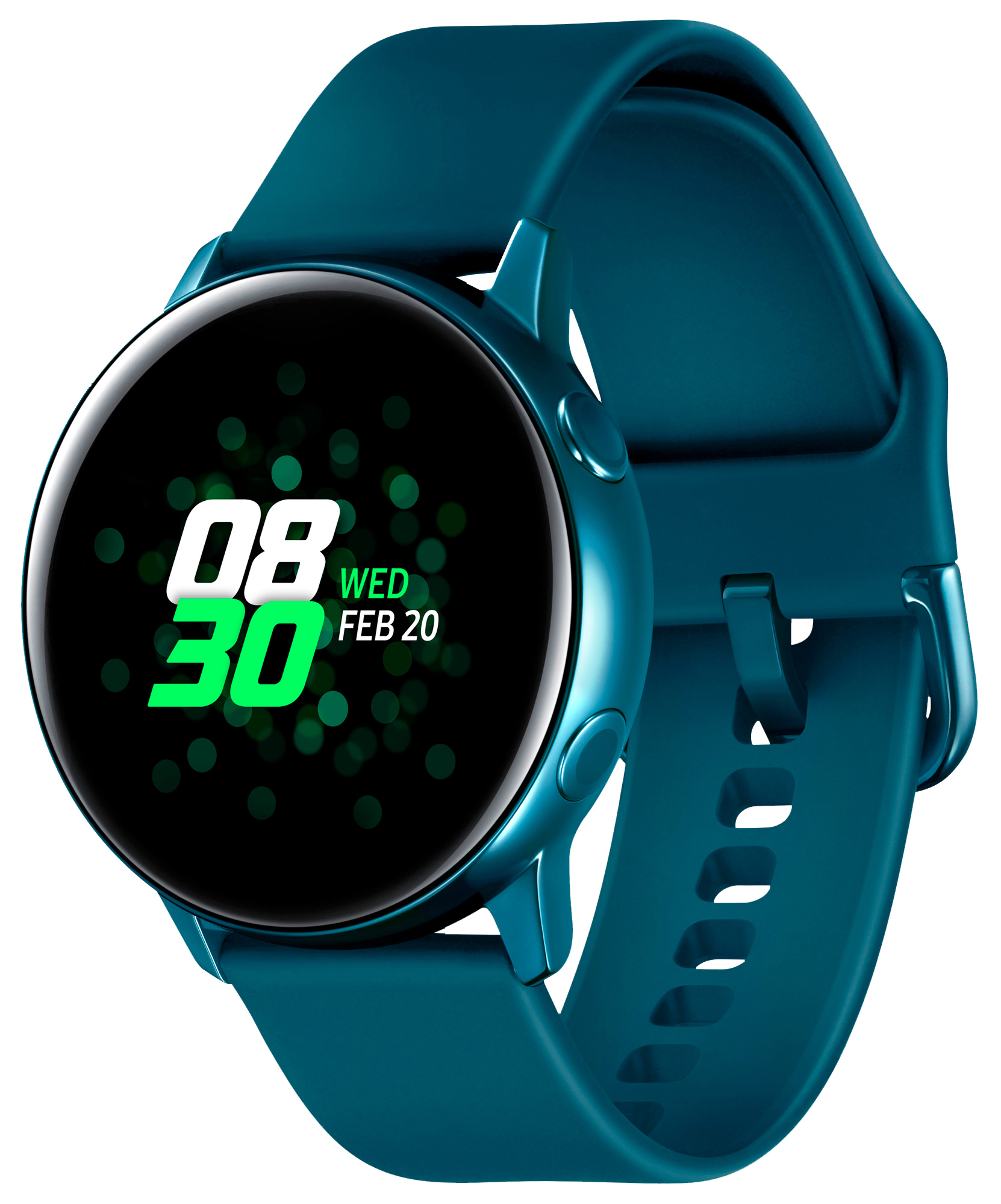 SAMSUNG Galaxy Watch Active Smartwatch Aluminium Fluorkautschuk (FKM), 111.5 mm, Grün