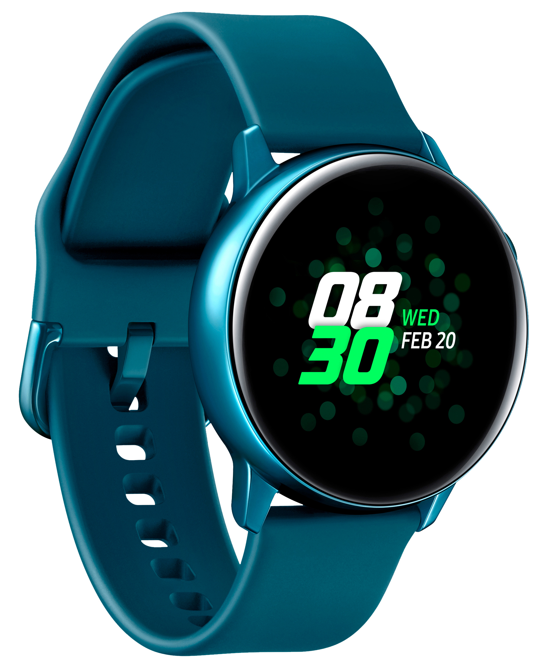 SAMSUNG Galaxy Watch Active Smartwatch Aluminium Fluorkautschuk (FKM), 111.5 mm, Grün