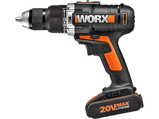 WORX GARDEN WX372.6 - Trapano avvitatore a batteria (Nero/Arancione)