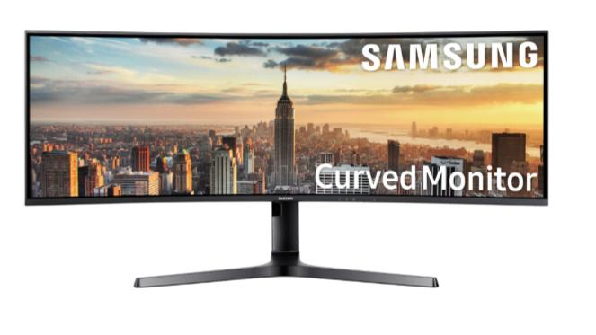 Monitor - Samsung LC43J890DKUXEN, 43.4" LED, 4K Ultra HD, Curvo, 32:10, 5 ms, HDMI, USB, Negro