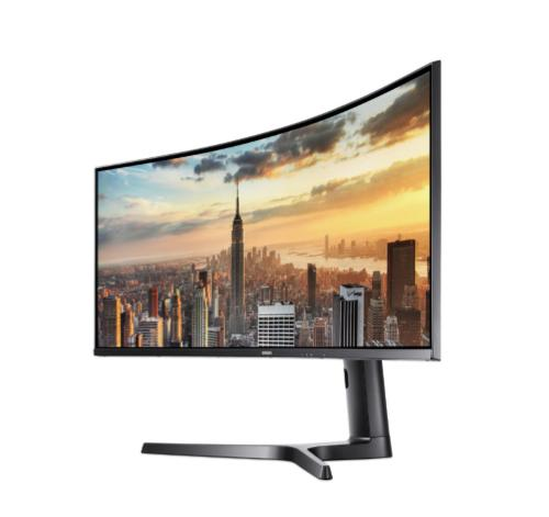 Monitor - Samsung LC43J890DKUXEN, 43.4" LED, 4K Ultra HD, Curvo, 32:10, 5 ms, HDMI, USB, Negro